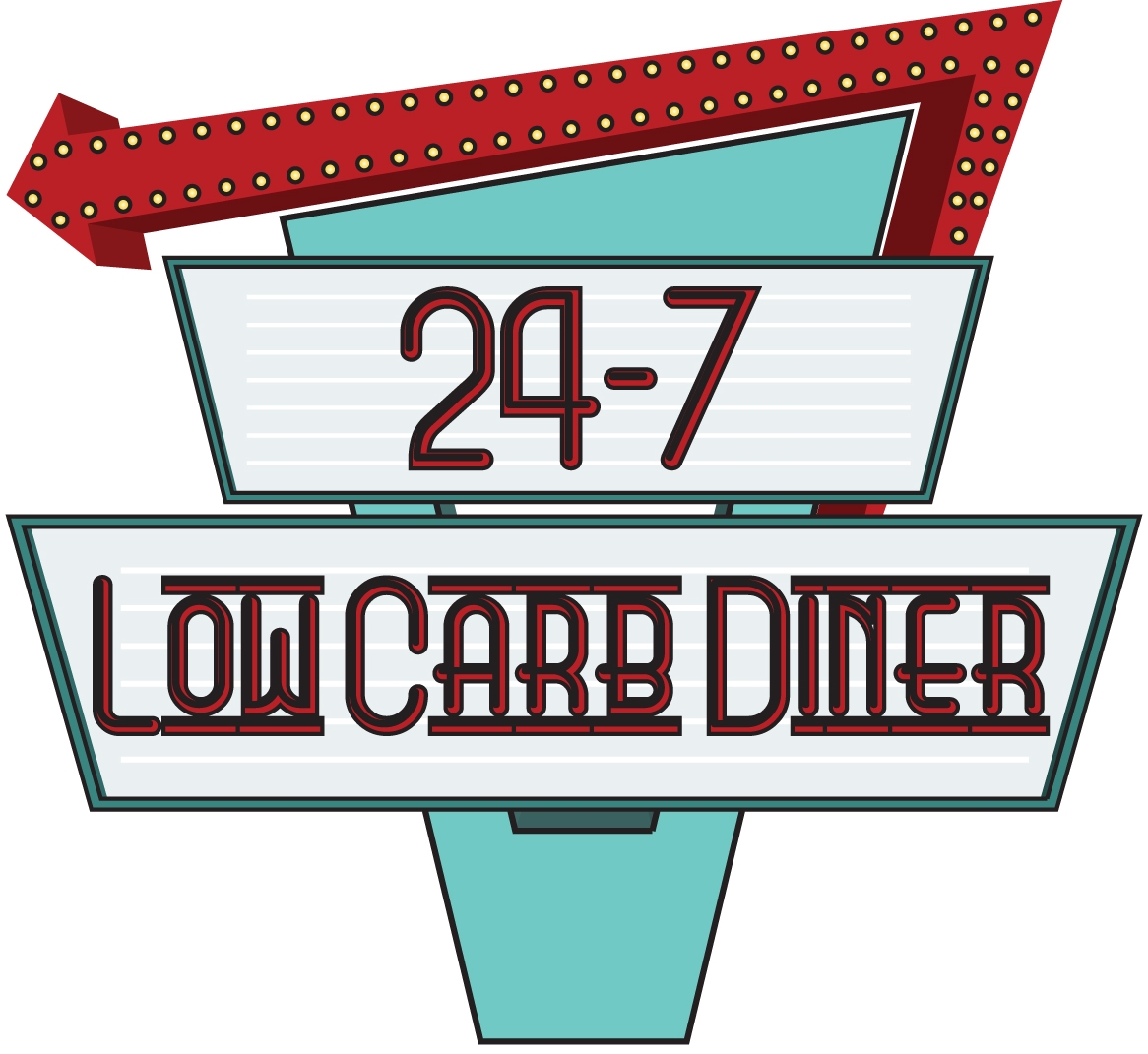50s Diner Signs Clipart.