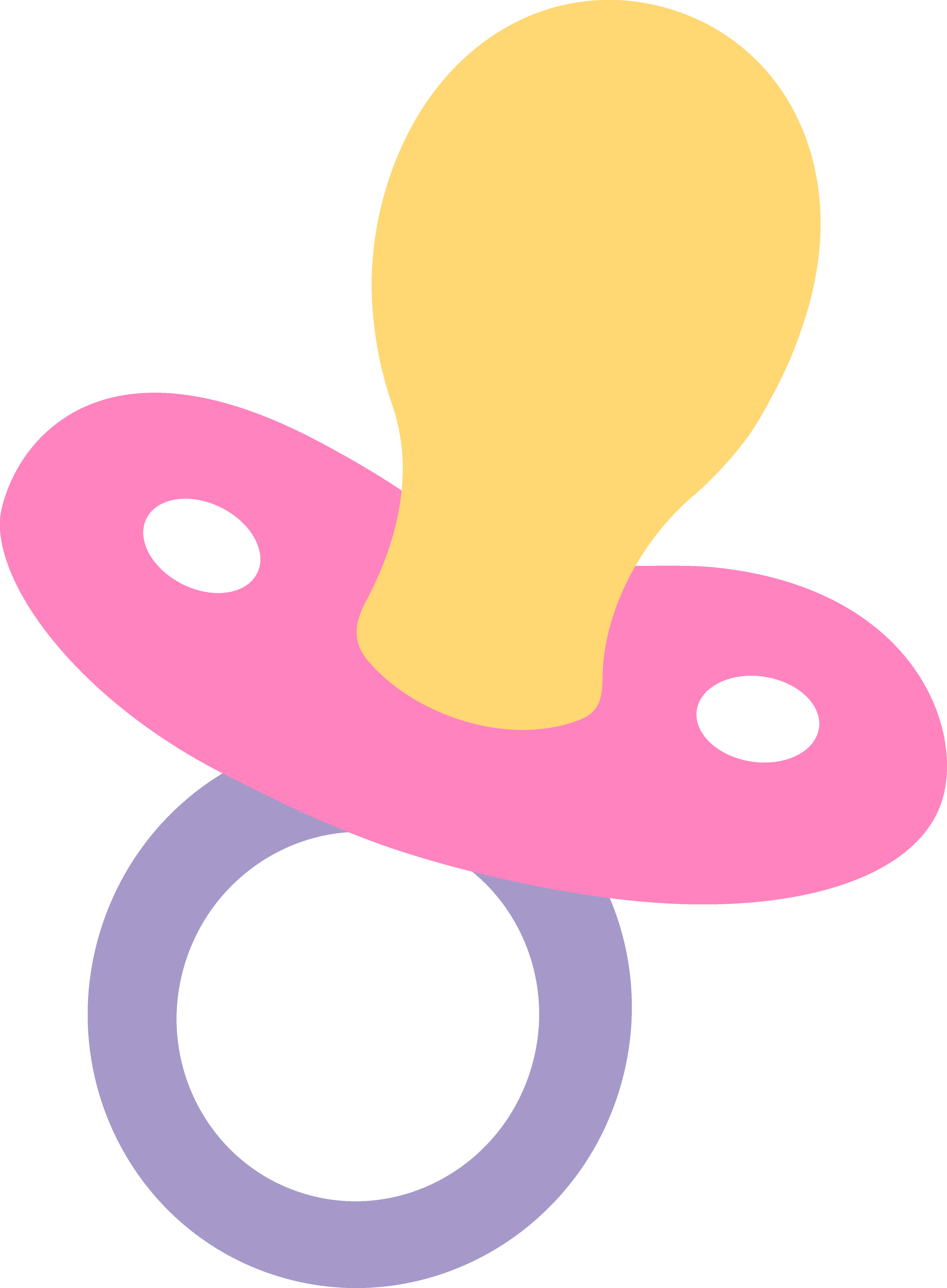 Pink Baby Rattle Clip Art.