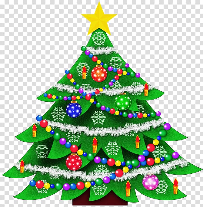 Christmas Tree , Christmas illustration transparent.