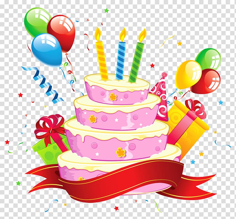 Birthday cake Party , Birthday transparent background PNG.