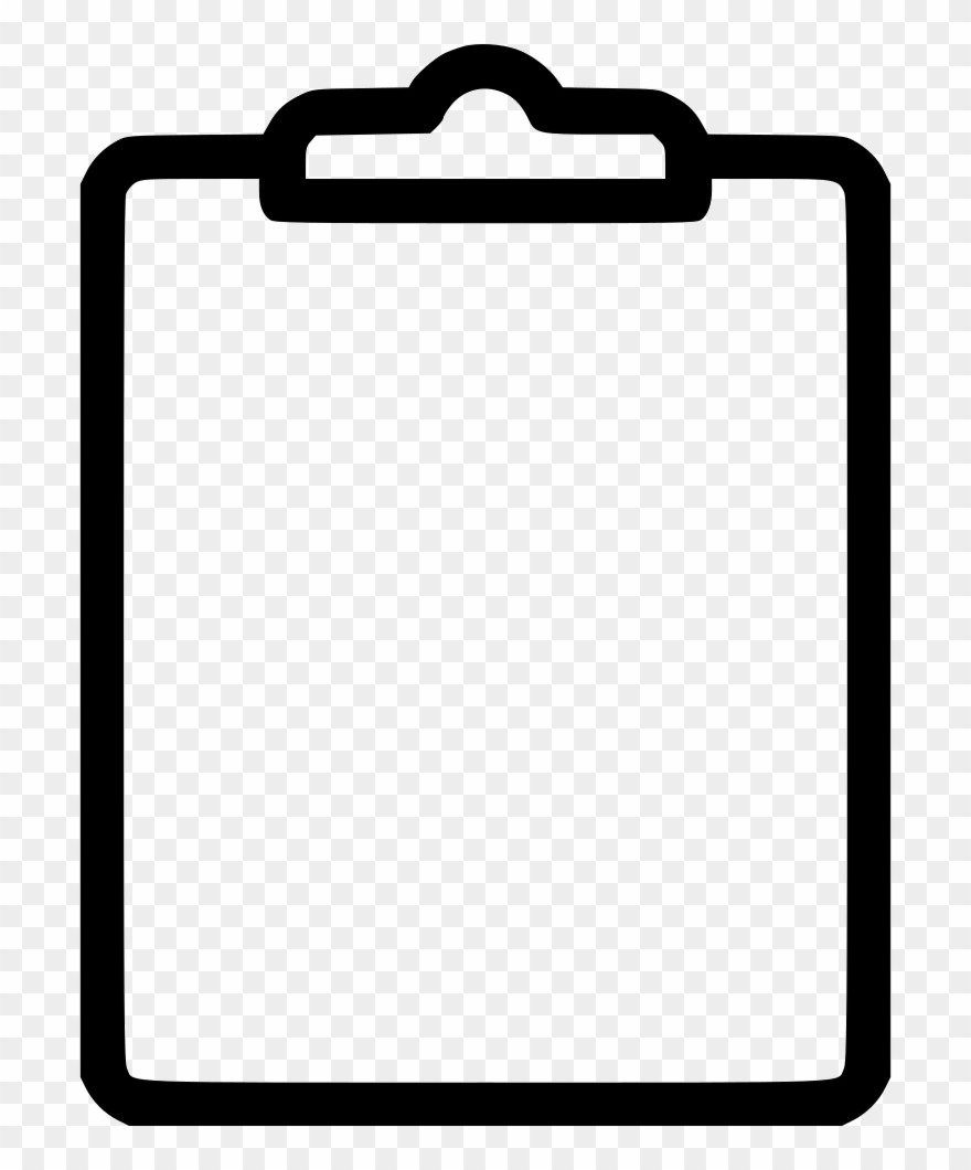 Black And White Stock Clipboard Clipart Png.