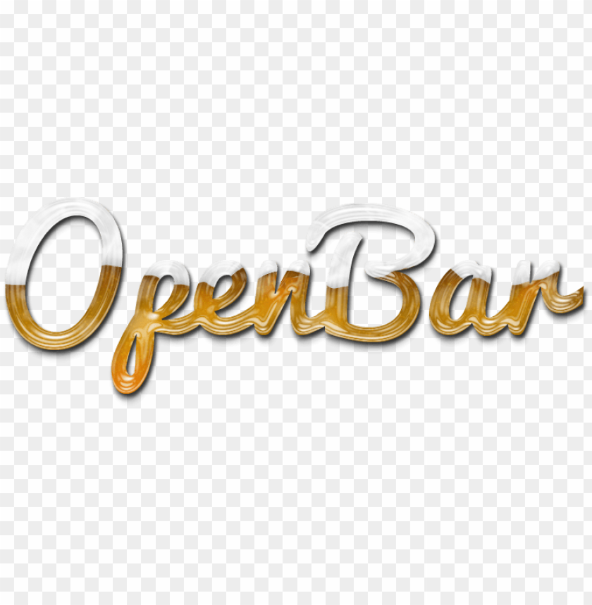 open bar logo PNG image with transparent background.
