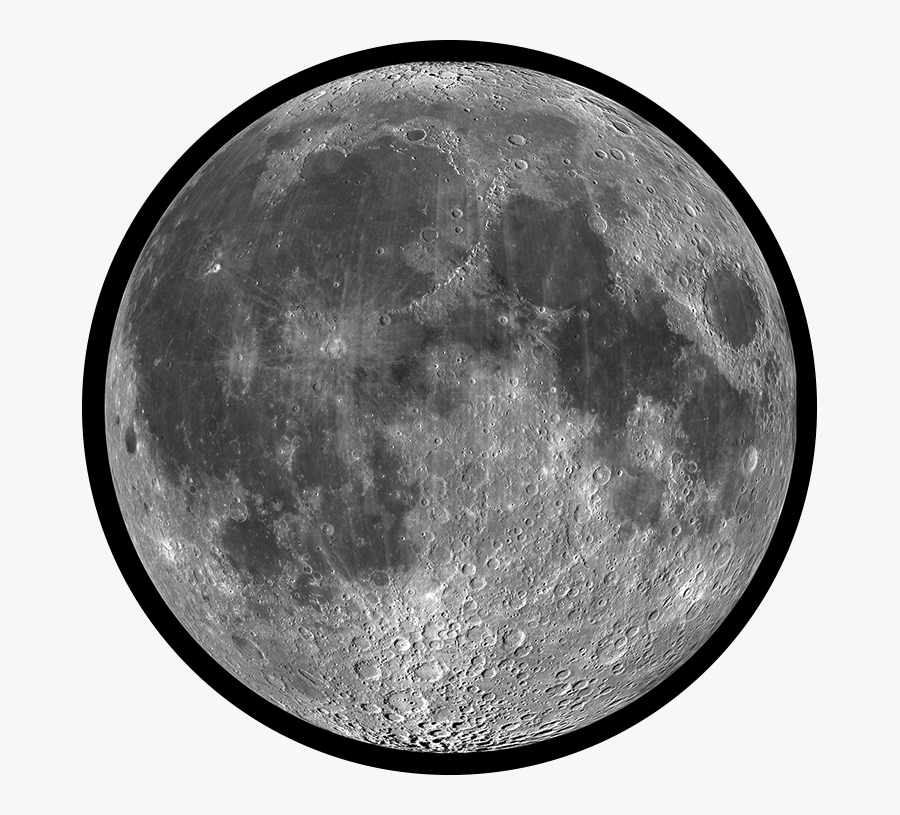 Transparent Moon Surface Clipart.