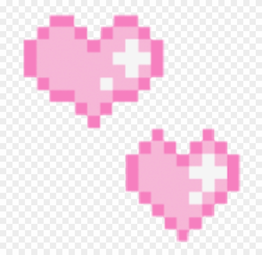 Love Heart Pink Pixel Game Shine Png Tumblr Aesthetic.