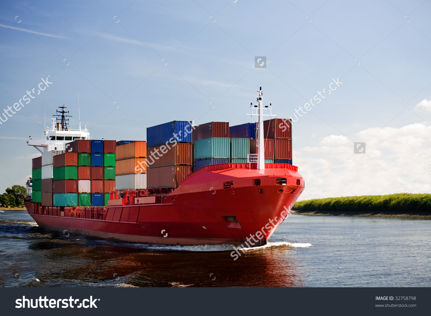 Cargo Container Ship.