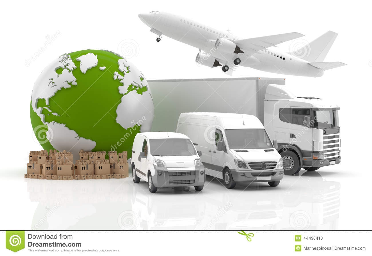 Transportation of goods clipart.