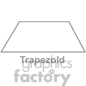 School trapezoid clipart.