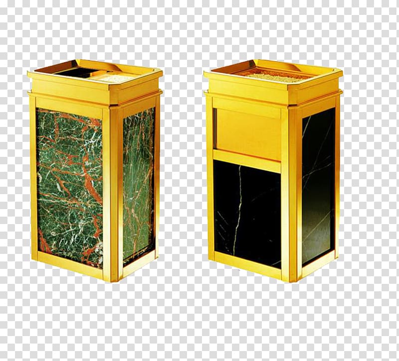 Waste container Stainless steel Hotel, 2 gold stainless.