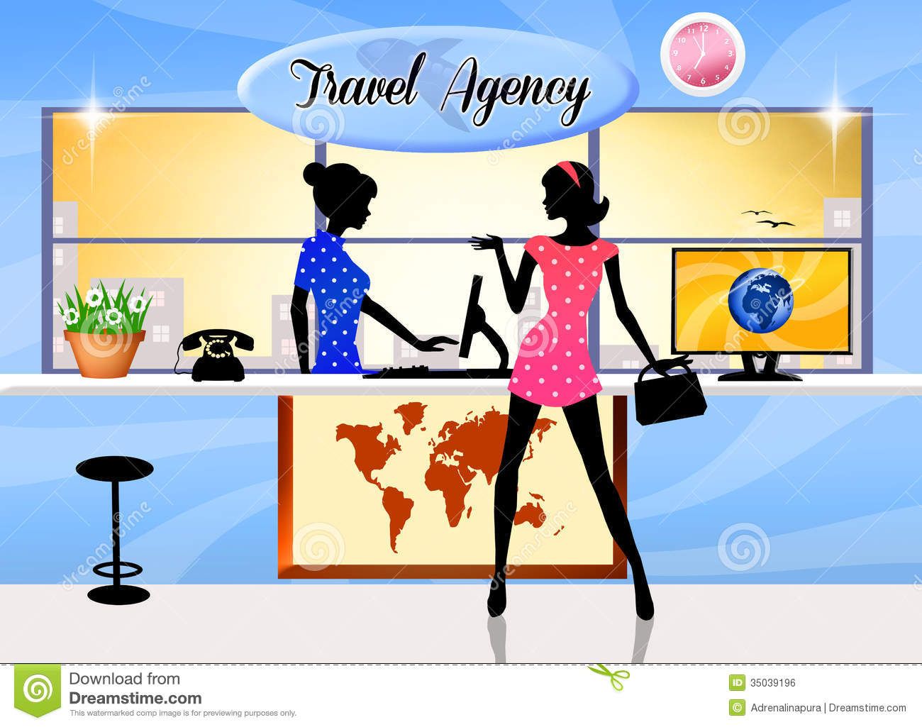 travel agents clipart