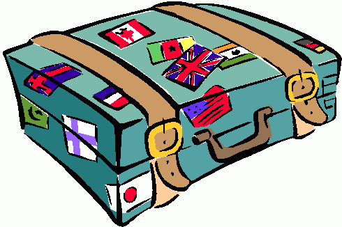 Travel bag clipart.