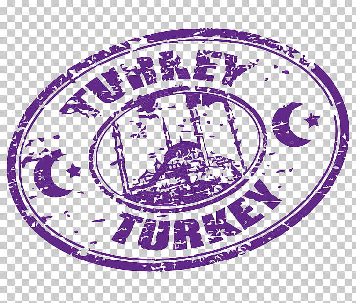Postmark Tourism , travel stamp postmark, Turkey Turkey logo.