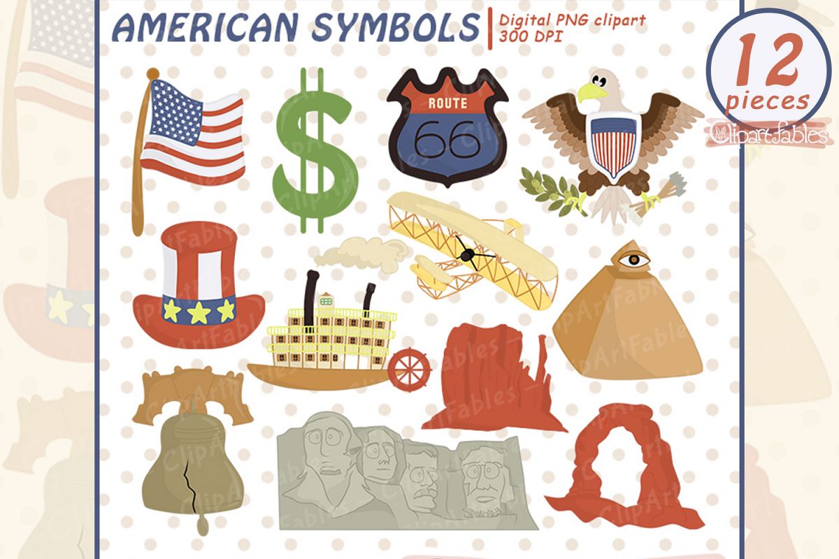 American symbols. Не-или американский символ.