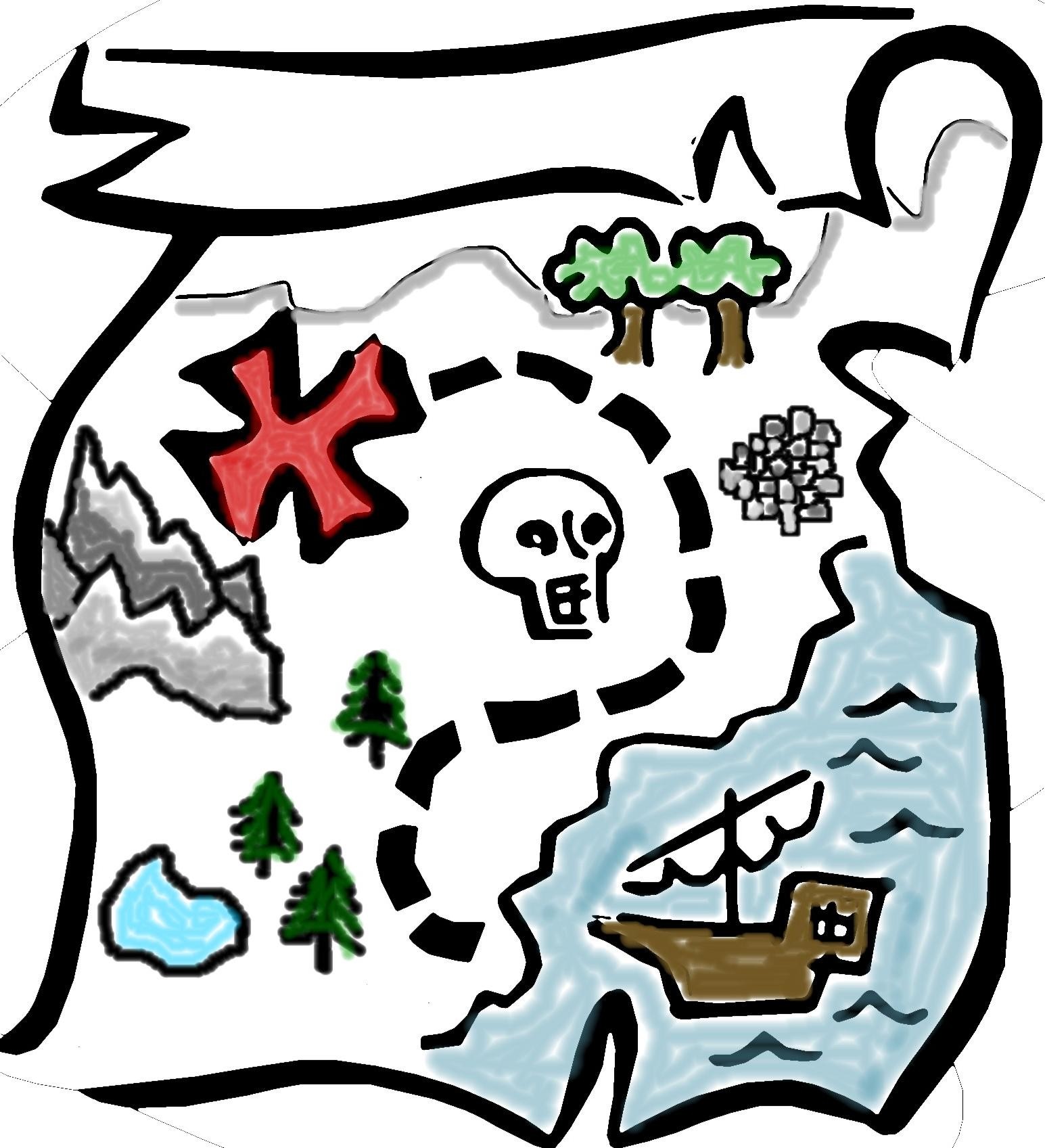 Treasure map clipart 4 » Clipart Station.