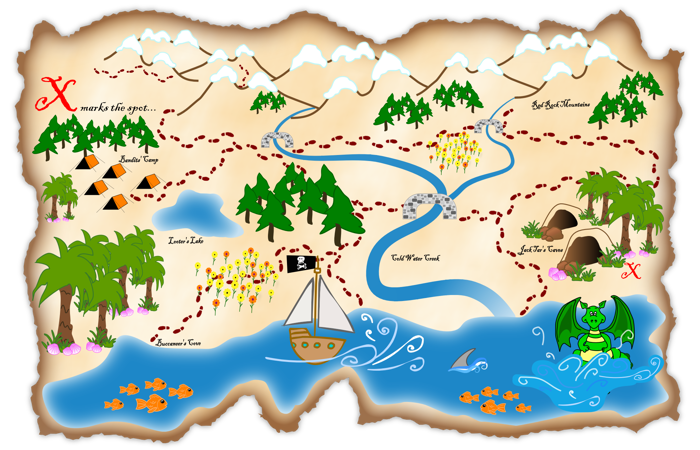Treasure Map Outline Clipart 20 Free Cliparts Download Images On