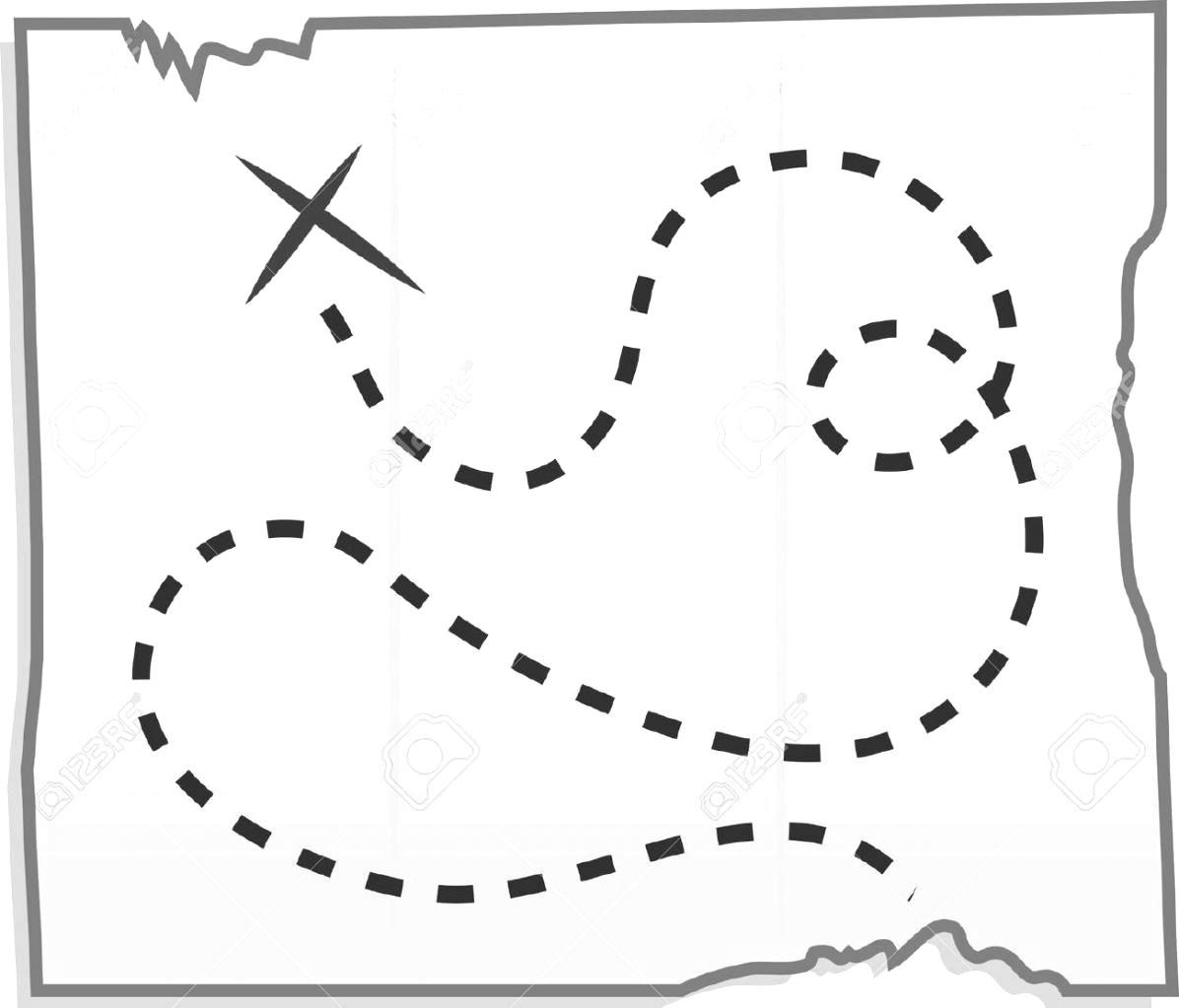 Treasure Map Dotted Line