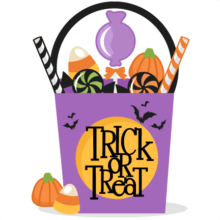 Cute trick or treating clipart.