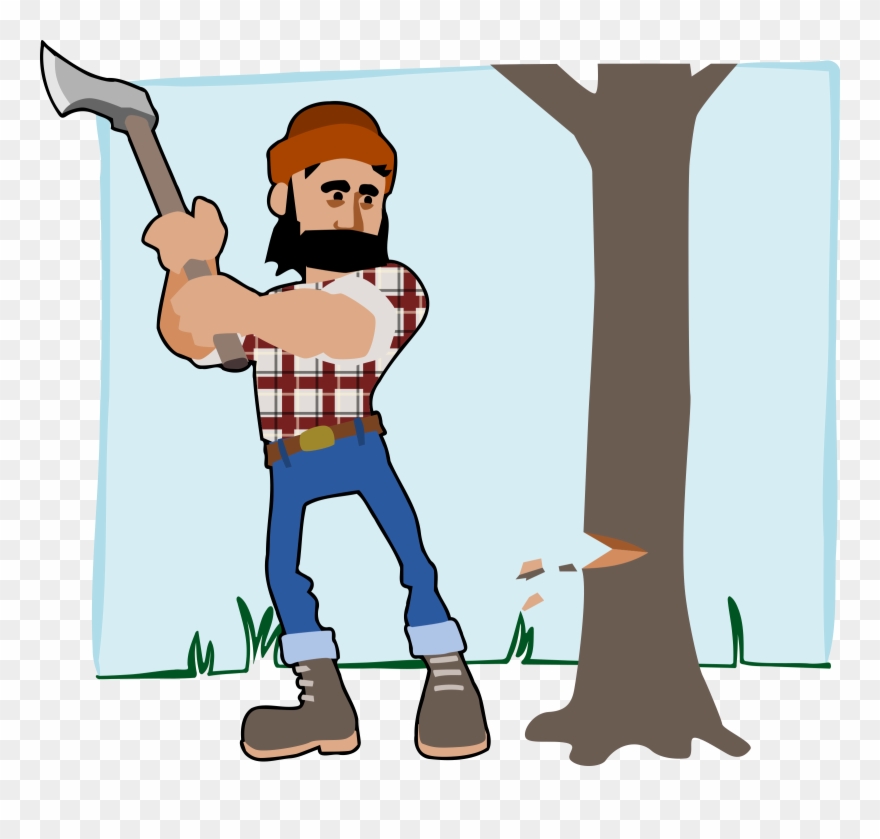 Lumberjack Axe Wood Free Commercial Clipart.