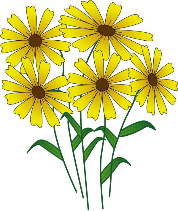 Yellow Flower Clipart.