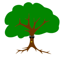 Tree With Face Clip Art at Clker.com.