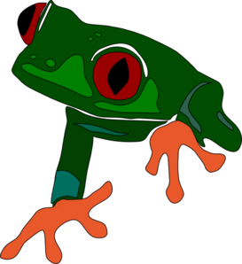 Green Tree Frog Clipart.