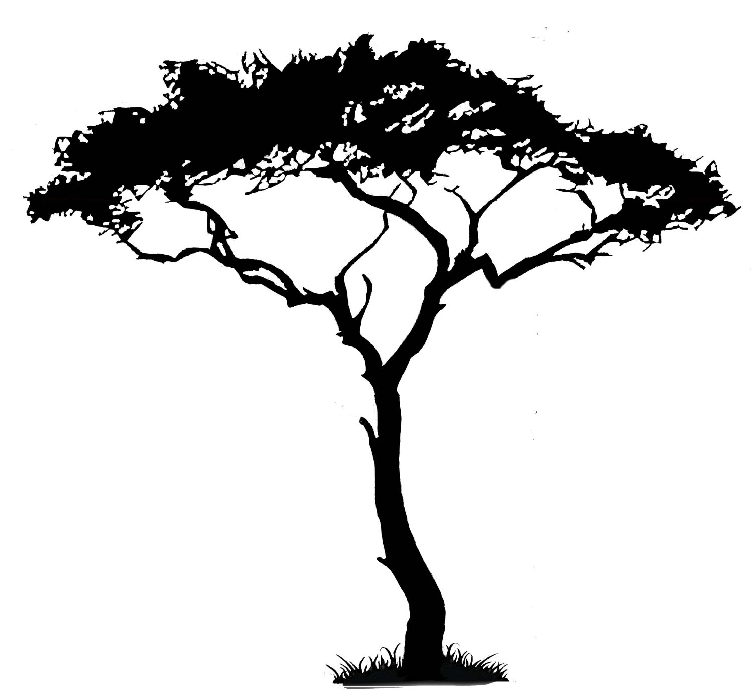 Simple Tree Silhouette Clear Background Clipart Open Source 20 Free