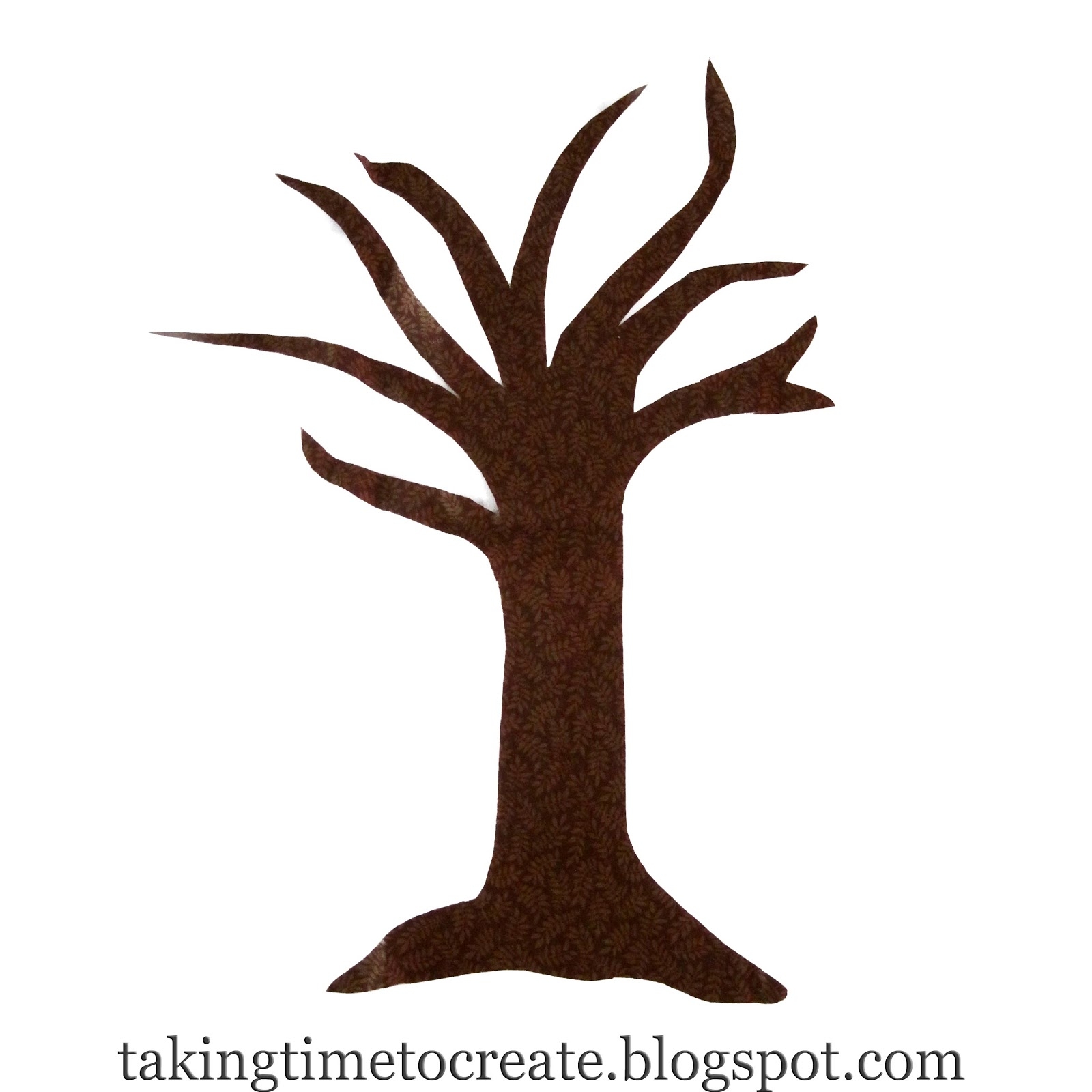 Printable Brown Tree Trunk Template