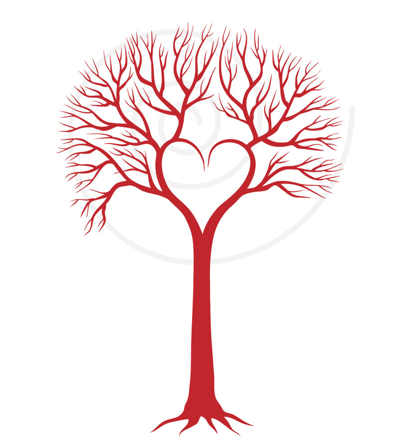 Tree With Heart Clipart.