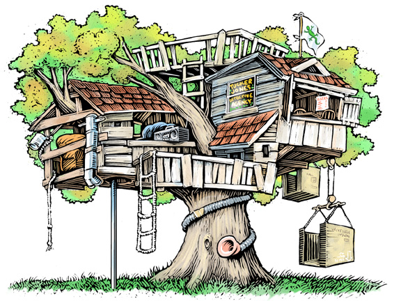 39+ Tree House Clip Art.
