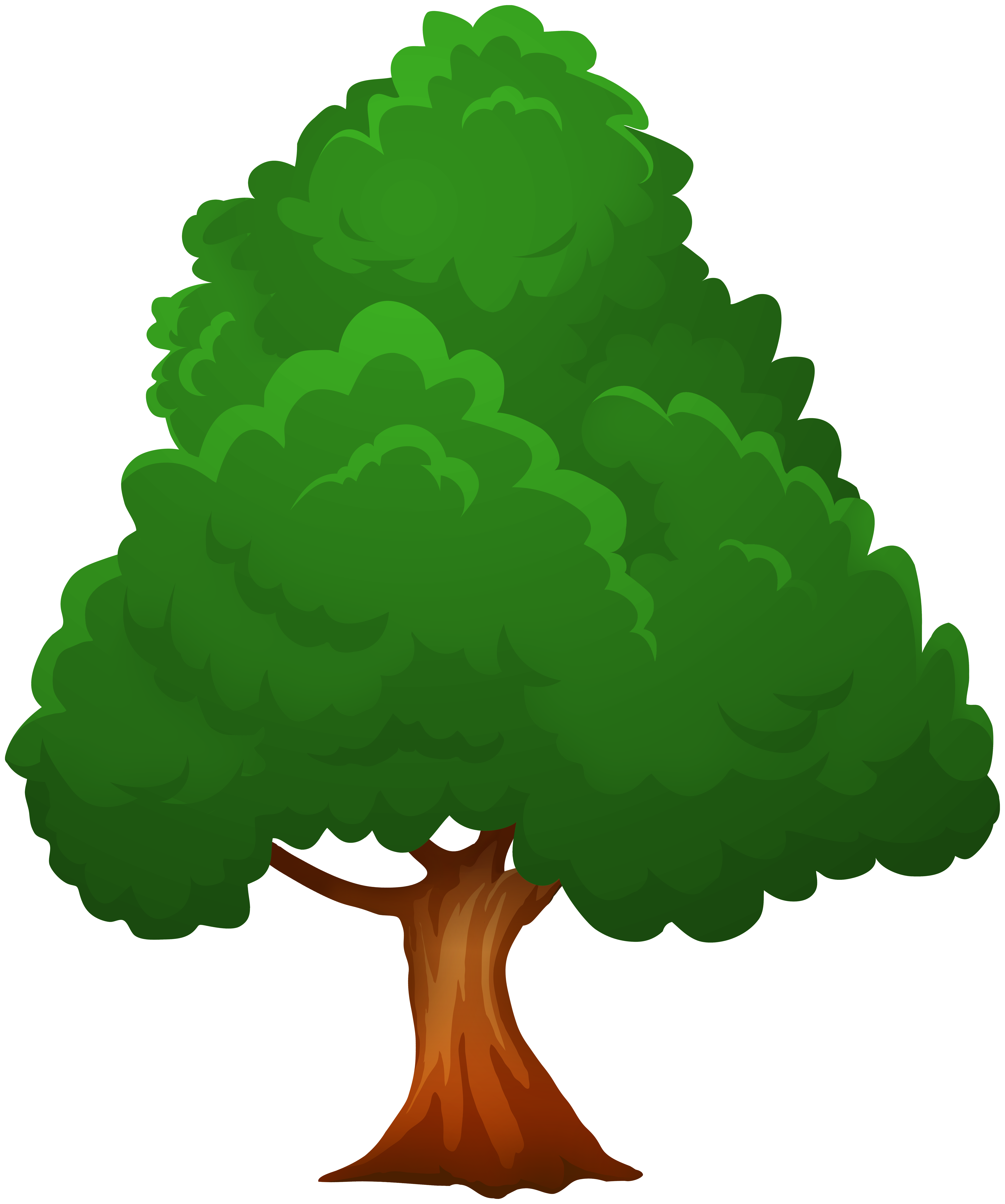 Big Green Tree PNG Clip Art.