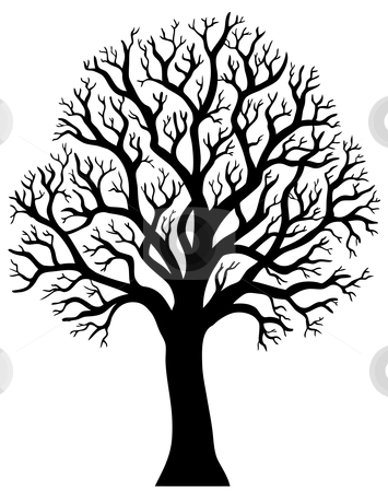 Tree without leaves clipart.