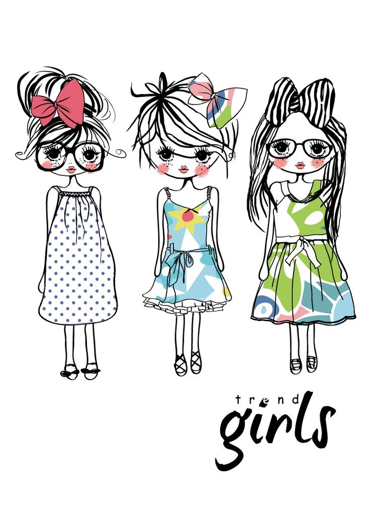 trendy little girls.