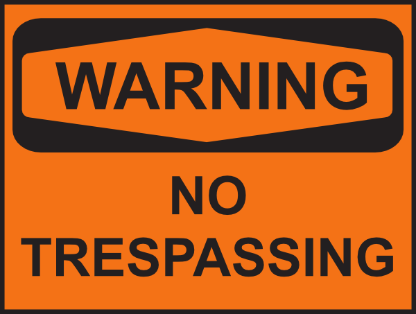 Warning No Trespassing Clip Art at Clker.com.