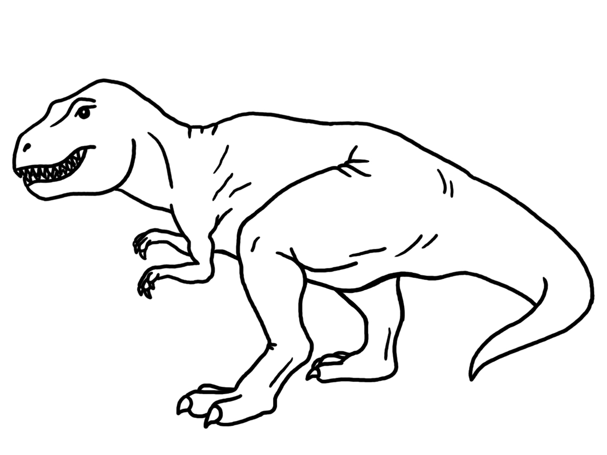 Тираннозавр рекс контур