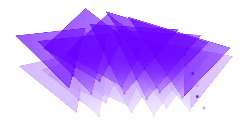 Purple Geometric shape.