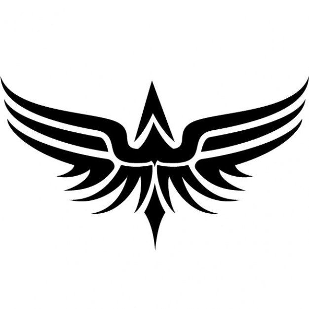 Tribal wings tattoo vector clip art Vector.