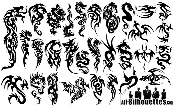 200+ Free Vectors: Tribal Graphics & Tattoo Designs.