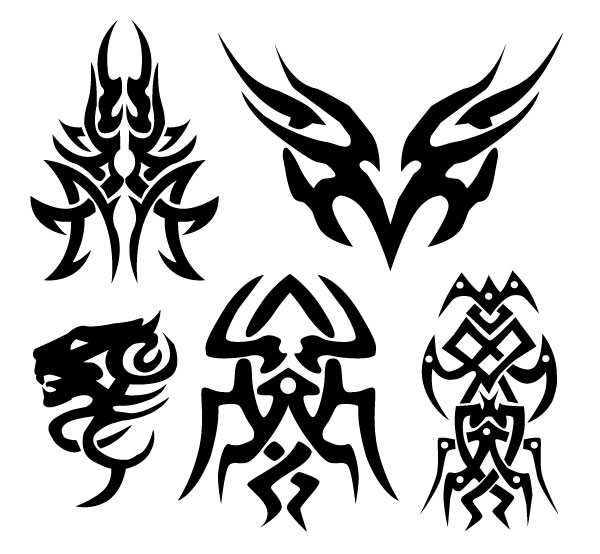 200+ Free Vectors: Tribal Graphics & Tattoo Designs.