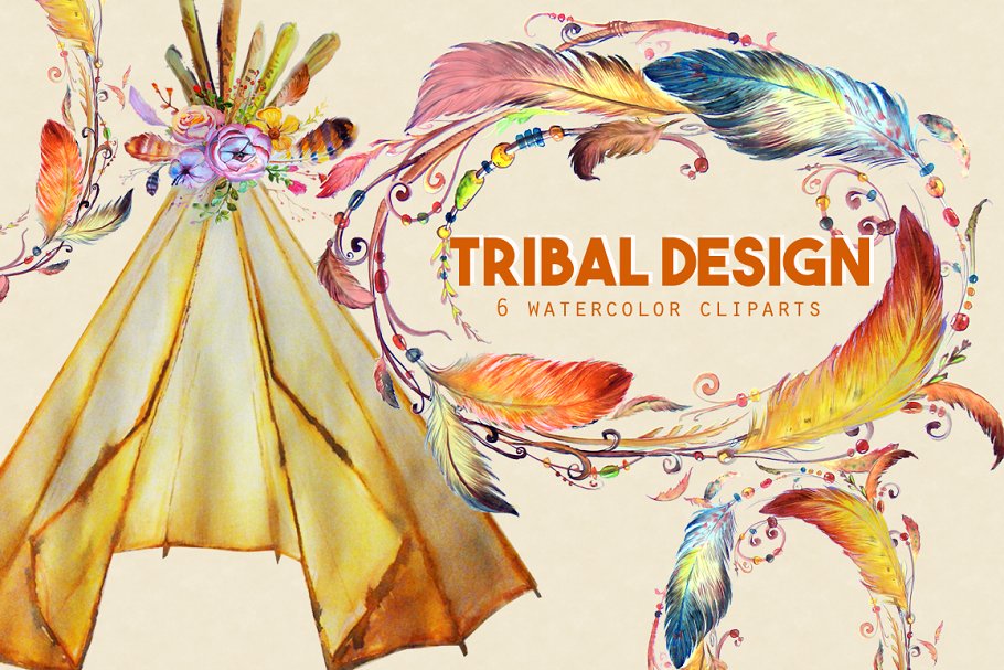 Tribal Designs Clipart Images.