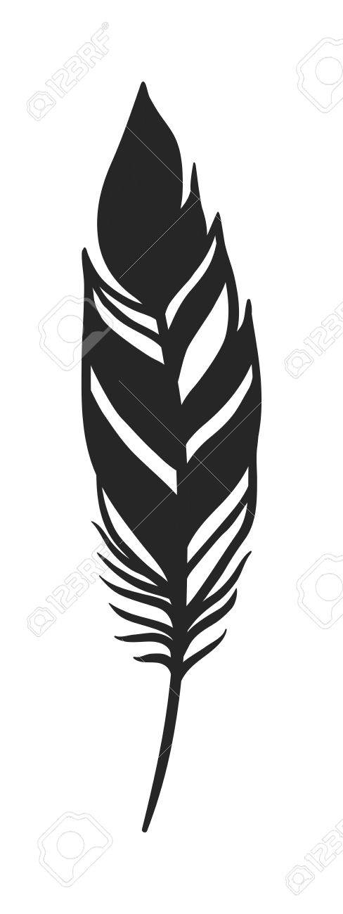4708 Feather free clipart.