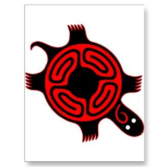Native American Indian Turtle Clan Totem.