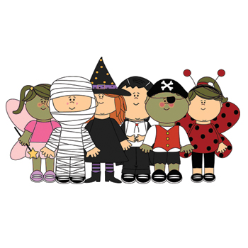 Trick or treaters clipart » Clipart Station.