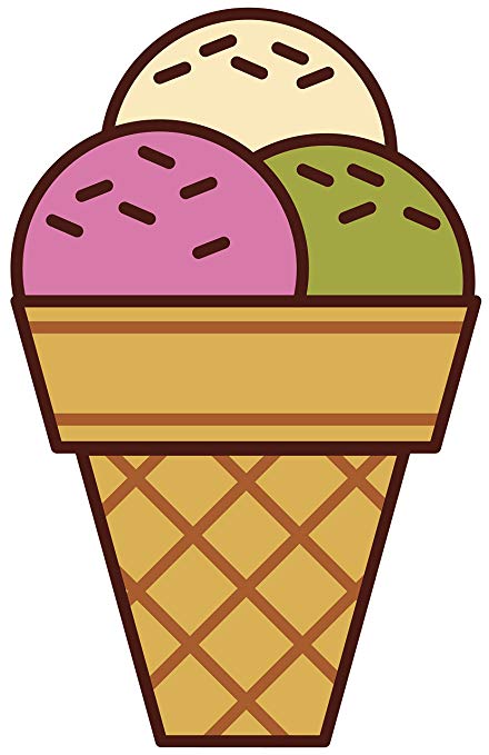 Amazon.com: Triple Scoop Chocolate Sprinkle Ice Cream Cone.