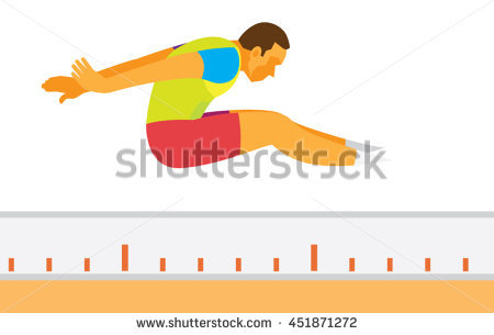 Triple Jump Stock Images, Royalty.