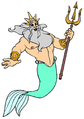 King Triton and Ariel's Sisters Clip Art Images.