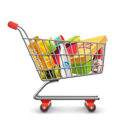 Supermarket Trolley Clipart.