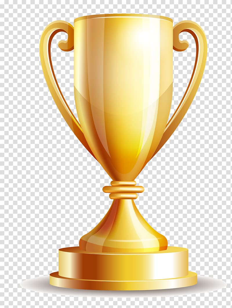Gold trophy illustration, Trophy Cup , cup transparent.