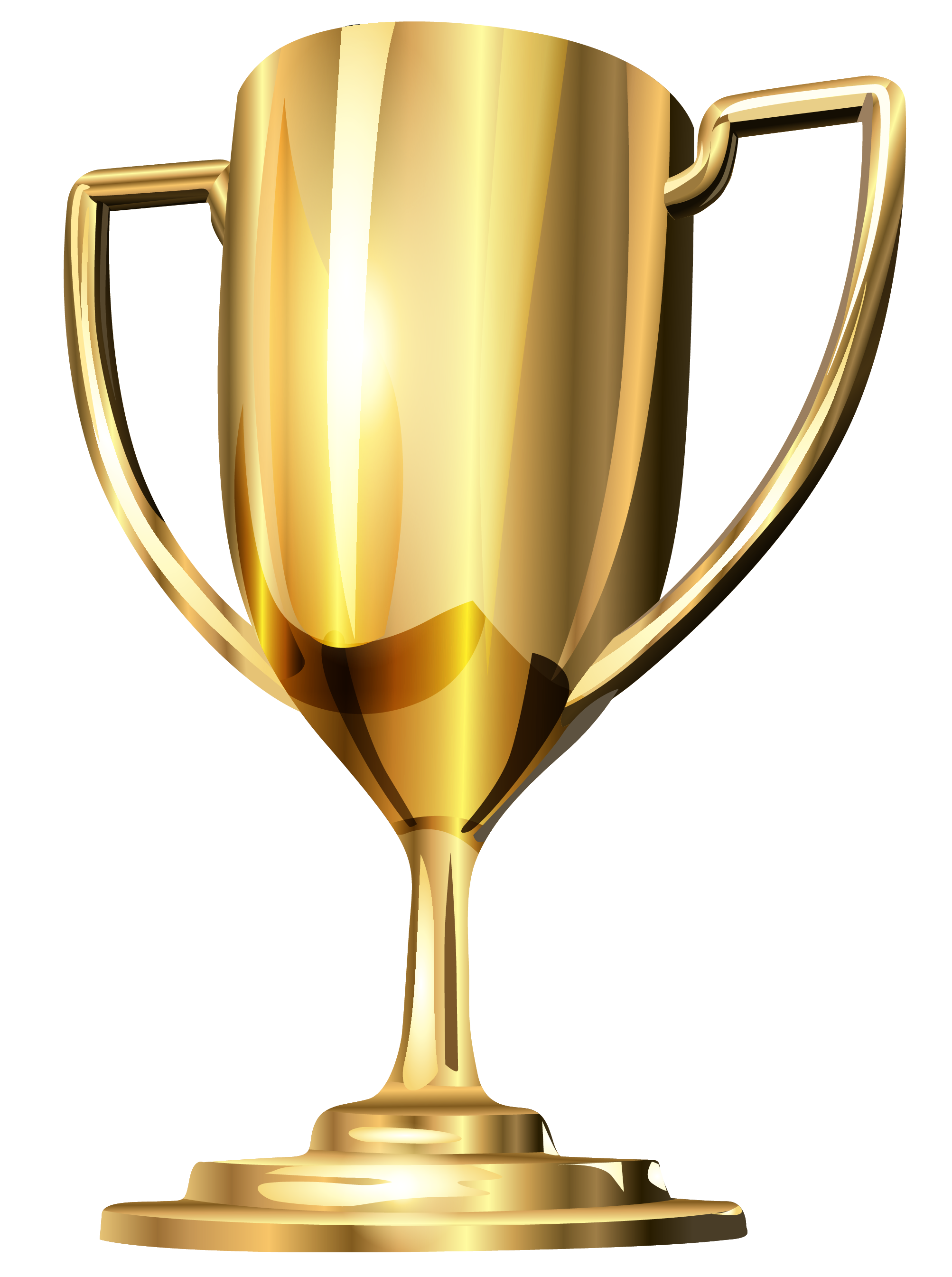 Gold Cup Trophy PNG Image.