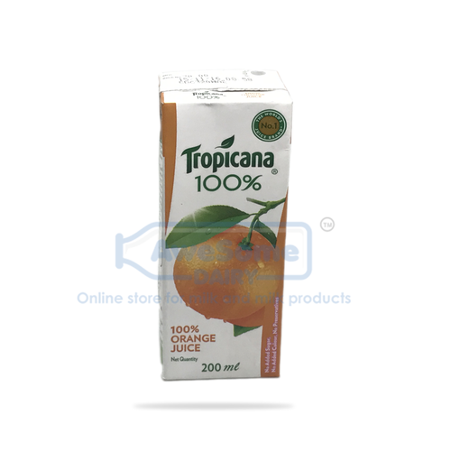 Tropicana 100% Orange Juice.