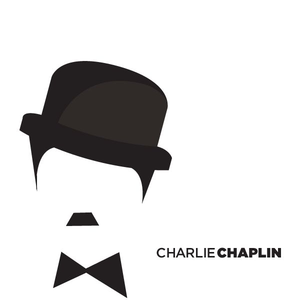Charlie Chaplin Mustache Clipart.