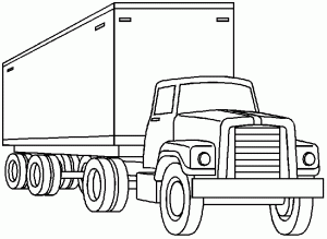 Transport truck clipart black and white 5 » Clipart Station.